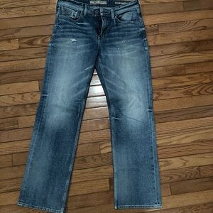 Guess blue straight leg jeans